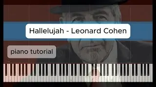 Hallelujah (Leonard Cohen) -  easy piano tutorial