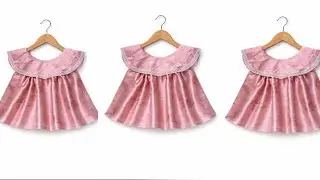 Baby frock design cutting and stitching #frock #fashion #nightdresscuttingandstitching #babyclothes 