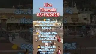 #ttd live status from tirumala temple/full rush at tirumala temple/08/10/2025#tirumala
