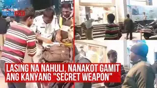 Lasing na nahuli, nanakot gamit ang kanyang 