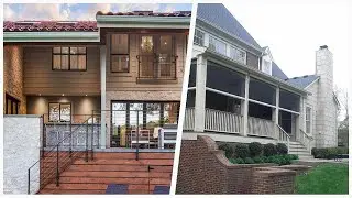 75 Mid-sized Black Porch Design Ideas You'll Love 🔴