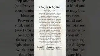 A Prayer for My Son #PrayerForYou #theprayer #shorts #shortsvideo #Jesus #prayer