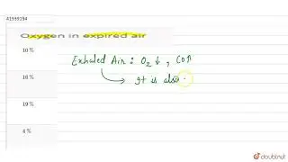Oxygen in expired air