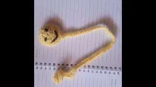 crochet cute smiley face bookmark | emoji bookmark crochet ideas#youtube#crochet#crochettutorial