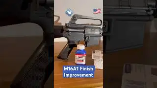 Aluminum Black M16A1 Finish Repair