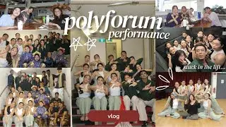 vlog #2: polyforum perfomance || stuck in the lift, making cards, random clips