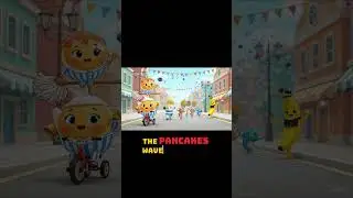 Pancake Parade: Jelly Bear, Cat & Banana Friends Wave Goodbye! #toddlers #nurseryrhymes #kidsshorts
