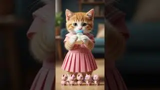 Cat Dance ❤️| Cute kitten Watch this adorable move #ai #cat #kitten