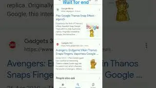 Try this #Google#thanos snap#shorts#GoogleTrick