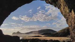 Walk: Cave at sunset, Bethells/Te Henga (Waitakere Ranges).