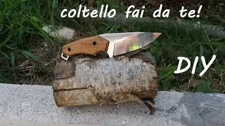 Coltello a lama fissa in acciaio C70 - fai da te