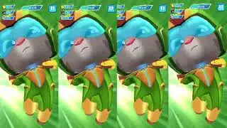 Talking Tom Hero Dash !! Tom Black,Yellow Hank,Cat Blue Sky,Rescue Friends & Defeat The Ultimate Bos