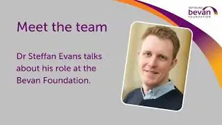 Meet the team  Dr Steffan Evans, Policy and research officer 1