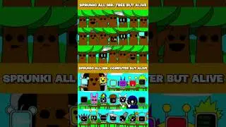 SPRUNKI ALL MR. TREE 🆚 SPRUNKI ALL MR. COMPUTER BUT ALIVE #sprunki #gameplay #games #roblox #shorts