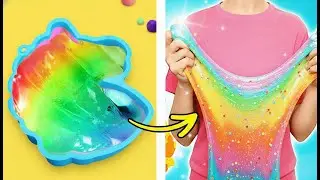 🦄🌈 M&eacute;lange Licorne Arc-en-ciel Brillant! ✨ Les DIY les plus cool 🎨💖