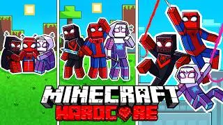 I Survived 1000 DAYS as SPIDEY AND HIS AMAZING FRIENDS in HARDCORE Minecraft - Crossover Compilation