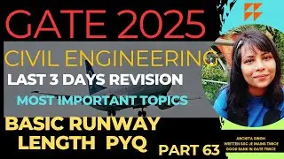 GATE 2025 | BASIC RUNWAY LENGTH AIRPORT ENGINEERING GATE REVISION| CIVIL ENGINEERING GATE 2025 |