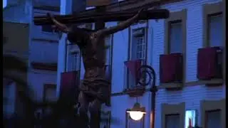 HERMANDAD DE LOS NEGRITOS 1998 Salida Salvador Cristo y Virgen regreso Catedral por lluvias