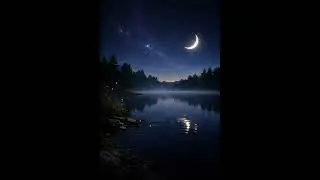 Peaceful Night Lake 🌙 Calm Ambient Music with Nature Sounds