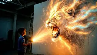 He Drew a LION… and It SHOCKINGLY Came to LIFE 😱⚡