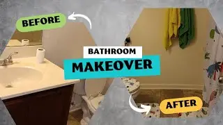 DIY BATHROOM MAKEOVER | KID FRIENDLY