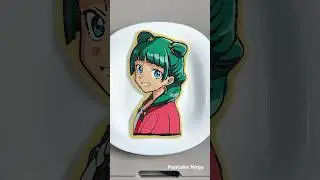 I turned Maomao into a pancake 😍#apothecarydiaries #maomao #shorts #reels #anime #pancakeart #art