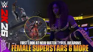WWE 2K26: Первый взгляд на женщин-суперзвезд, новые типы матчей и многое другое #WWE2K26