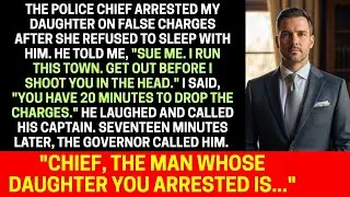 The police chief arrested my daughter on fake charges  17 minutes later the governor called him