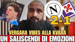 NAPOLI FIORENTINA 2-1 TRA S4NGUE FERITE E DOLORI HO GODUTO MALAMENTE PER IL GOL DI VERGARA ❤️🔥