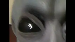 Creepy Grey Alien mask👽