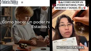 🚨C&Oacute;MO HACER UN PODER NOTARIAL ?📜📩 PARA MIS HIJOS, Y DONDE?🇺🇸🇲🇽🤔 QUE SE NECESITA.!🚨🚔