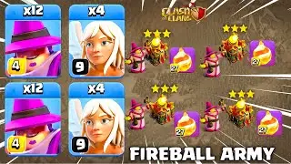Never Seen Before! CWL TH16 Warden Fireball + Apprentice Warden = BASE DESTROYED | COC