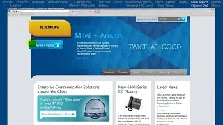 Mitel 6867i Phone: How to Use Speed Dial Edit and Web User Interface