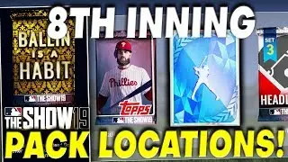 DIAMOND PULLS! Opening EVERY 8th Inning Program Packs + Locations! MLB The Show 19 Diamond Dynasty