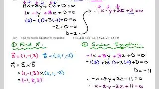 Lesson 4.2.1 - Scalar Equation of a Plane