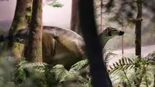 Iguanodon in Early Cretaceous forest