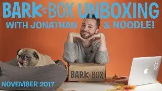 Unboxing the Pupstate Orchards BarkBox with Jonathan & Noodle! | November 2017