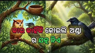 କାଉ କାହିଁକି କୋଇଲି ଅଣ୍ଡା ର ଯତ୍ନ ନିଏ  ll Why crow looks after cuckooes egs ll Moral Story #odia #moral