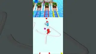 Challenge || snow race 3D #short #snowrace