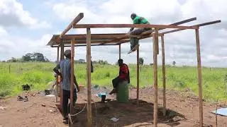 Farming In Kinshasa In 2022! Building A Low Budget Security Outpost On My Farmland