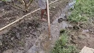 A SMART FARMER'S TRICKS FOR CLEANING WATER CHANNELS WITH SIMPLE AND UNIQUE TOOLS-Agriculture Farming