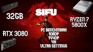 SIFU | PC BENCHMARK | Ultra Settings | RTX 3080/RYZEN 7 5800X 32GB RAM