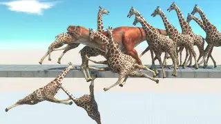 TREX vs ARMIES BRIDGE - Animal Revolt Battle Simulator
