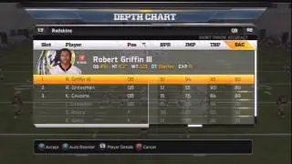 RG3 Madden 13 ОБЗОР СТАТИСТИКА