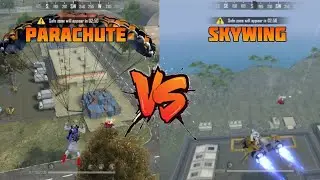 Parachute Vs Skywing Comparison & Speed Test 🪂🔥 | Free Fire 🇮🇳❤️