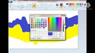 How to mix colors in Ms paint, How to make gradient overlay in Ms paint,mix color in paint.