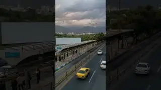 Driving Through Tehran's Stunning Highway Surrounded by Breathtaking Nature!