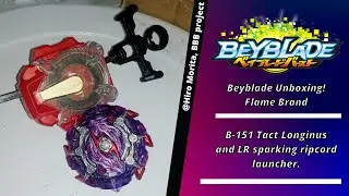 Flame B-151 Tact Longinus @ LR sparking ripcord launcher *Unfortunate happens* | Beyblade Burst