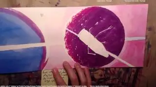 daily watercolor: a rocket ship shooting a space probe! (A* 27:30) pt 2