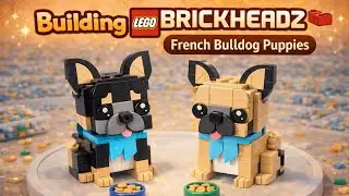 Relaxing LEGO BrickHeadz Build 🧱 French Bulldog | Cozy No Talking LEGO ASMR
